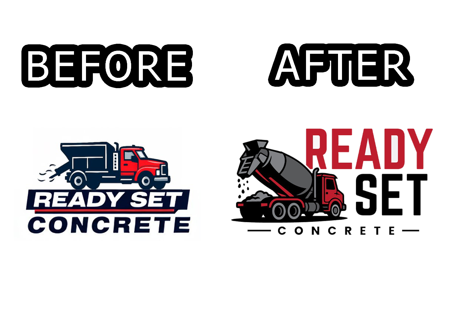 Logo Ready Set Before After